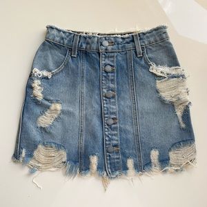 NWT LF Carmar Denim Skirt